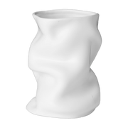 Vase en céramique blanc 20 x 16 cm Collapse - Audo - The Cool Republic