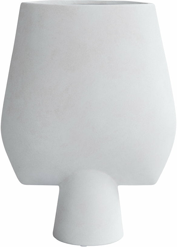 Vase en céramique blanc big Sphere Square - 101 Copenhagen - The Cool Republic