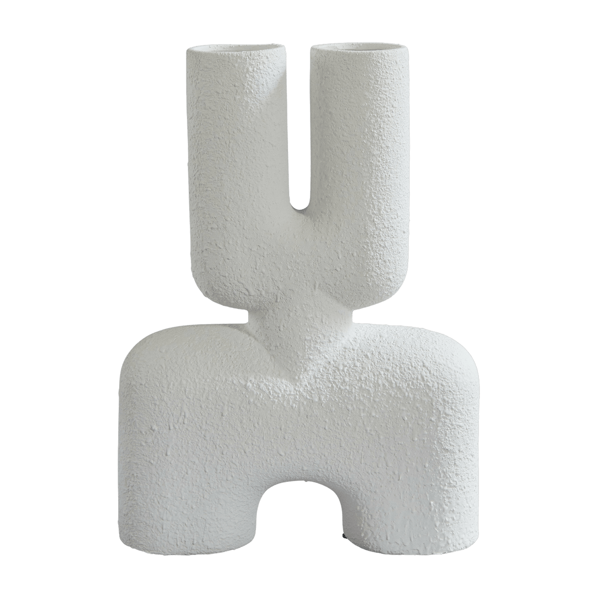 Vase en céramique blanc Cobra Double - 101 Copenhagen - The Cool Republic