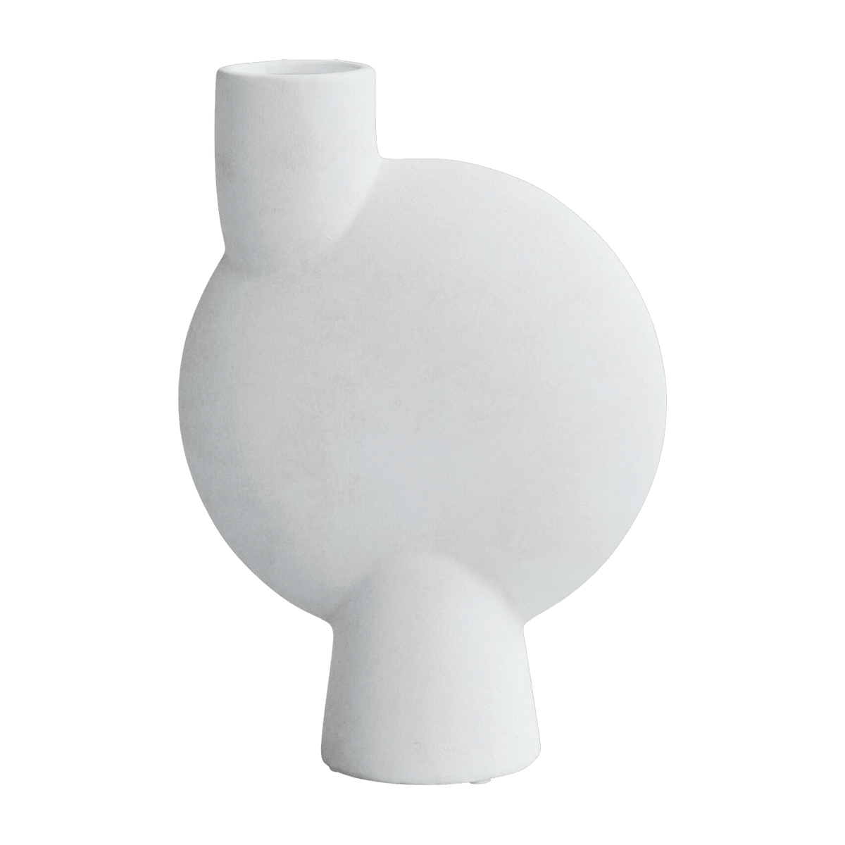 Vase en céramique blanc medio Sphere Bubl - 101 Copenhagen - The Cool Republic