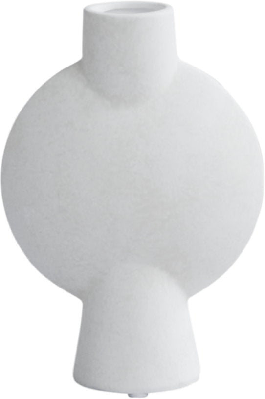 Vase en céramique blanc mini Sphere Bubl - 101 Copenhagen - The Cool Republic