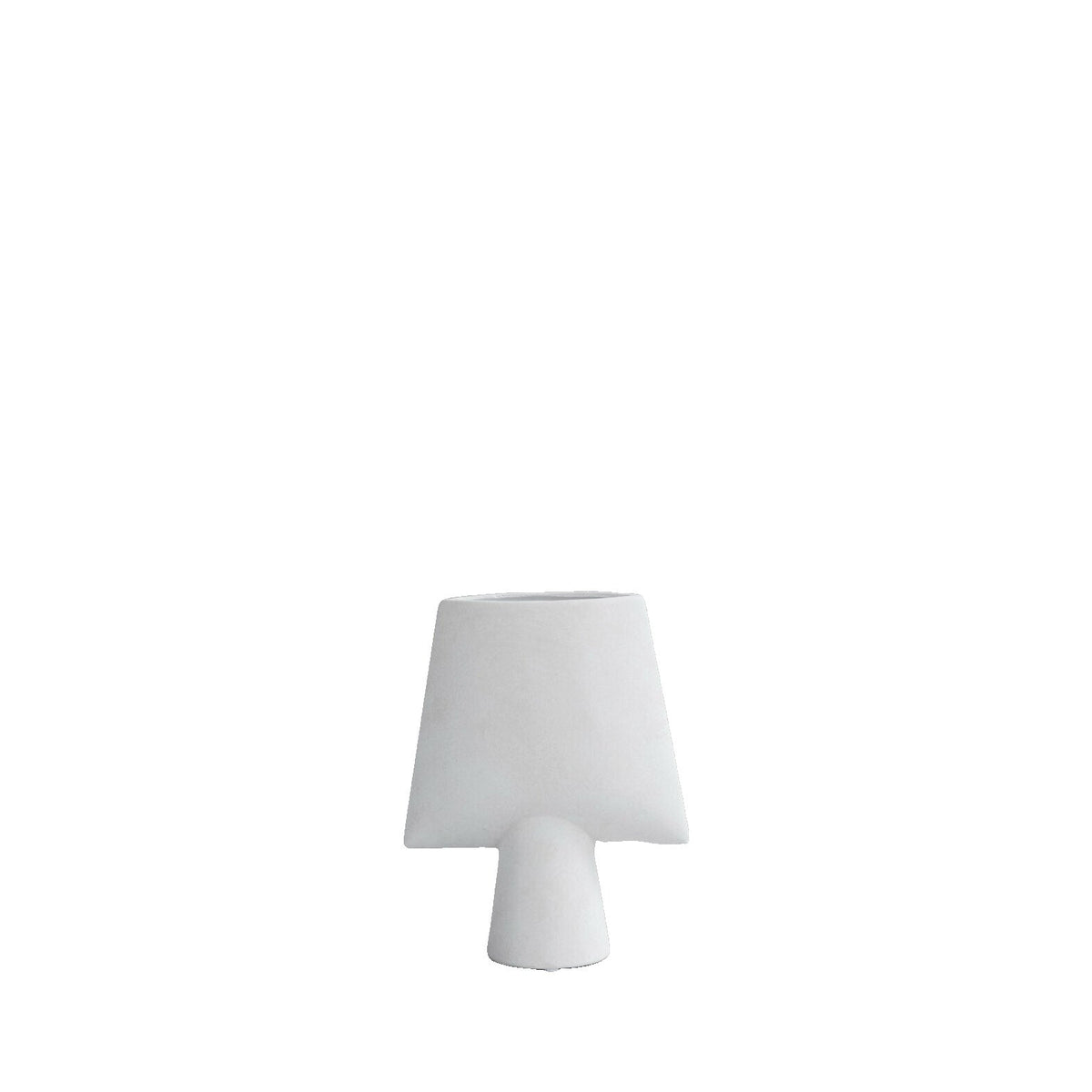 Vase en céramique blanc mini Sphere Square - 101 Copenhagen - The Cool Republic