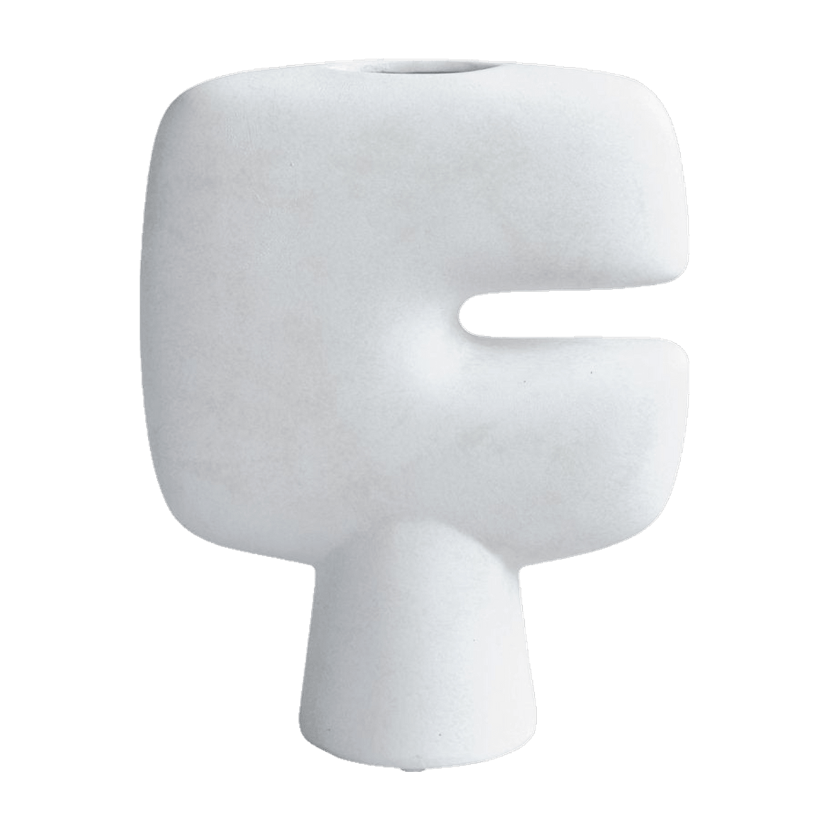 White Ceramic Vase Tribal - 101 Copenhagen - The Cool Republic
