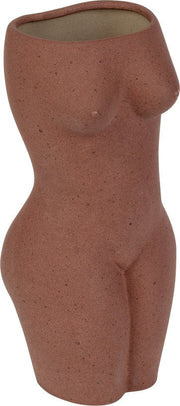 Vase en céramique brun L Body - DOIY - The Cool Republic