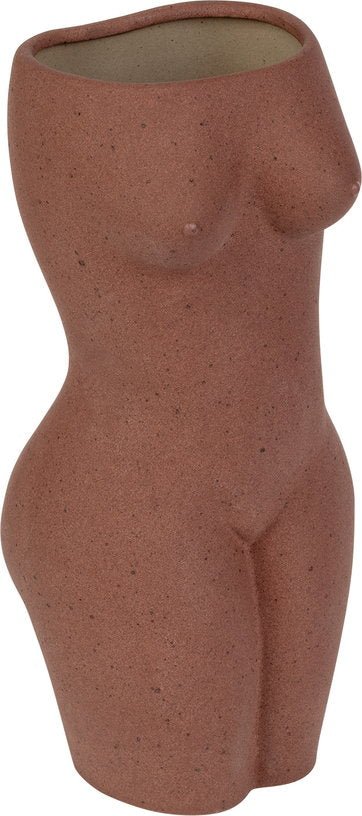 Vase en céramique brun L Body - DOIY - The Cool Republic