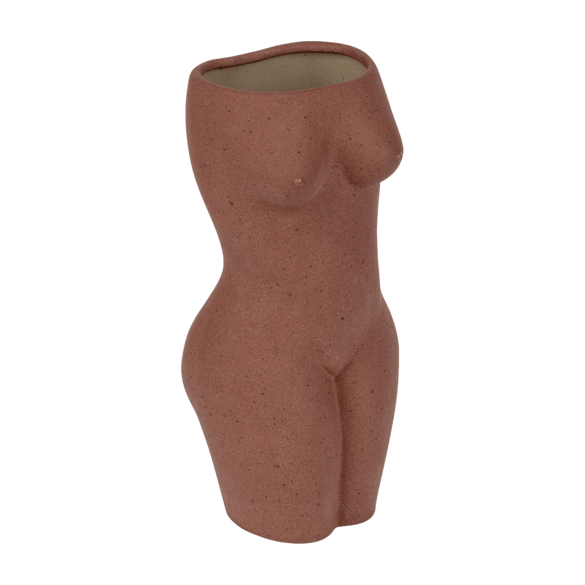 Vase en céramique brun L Body - DOIY - The Cool Republic