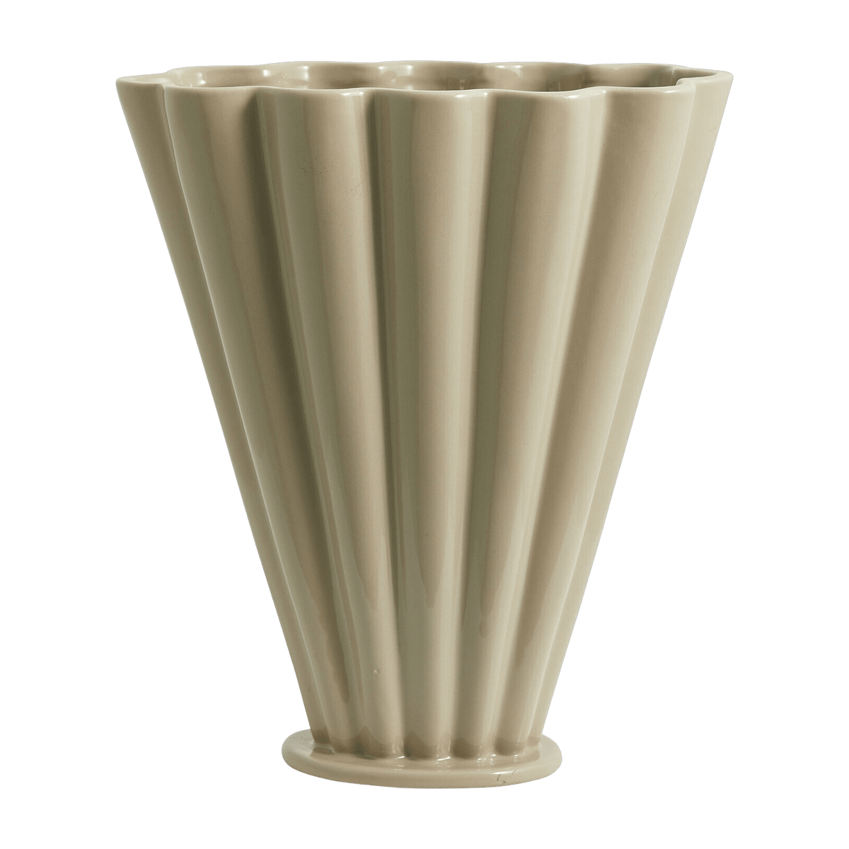 Vase en céramique couleur sable Colla - Nordal - The Cool Republic