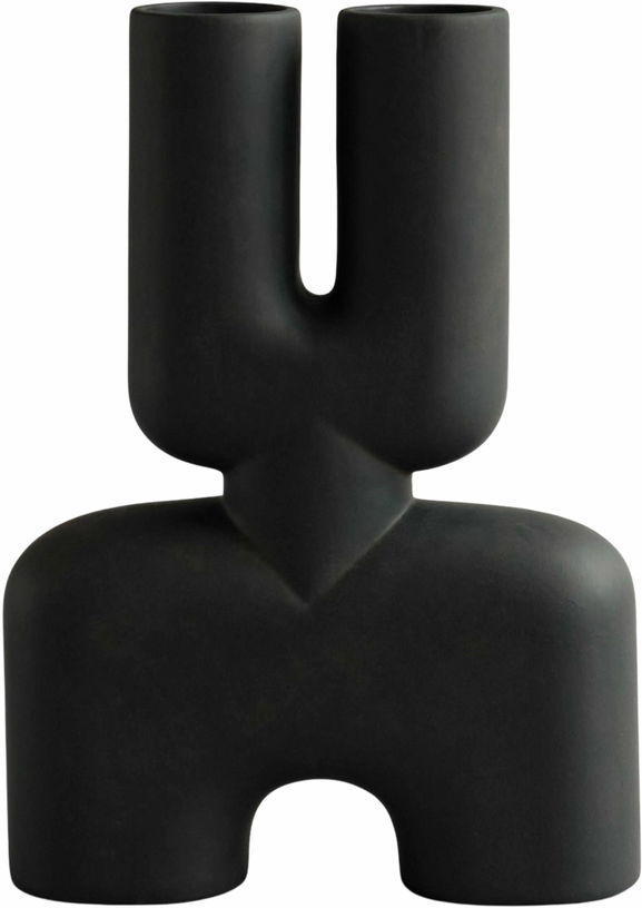 Vase en céramique marron Cobra Double - 101 Copenhagen - The Cool Republic