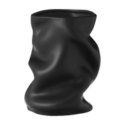 Vase en céramique noir 20 x 16 cm Collapse - Audo - The Cool Republic