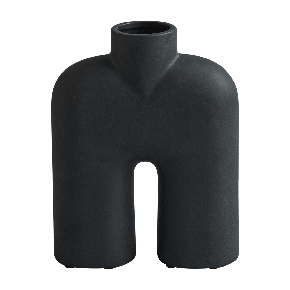 Vase en céramique noir 23x18cm Cobra Tall - 101 Copenhagen - The Cool Republic
