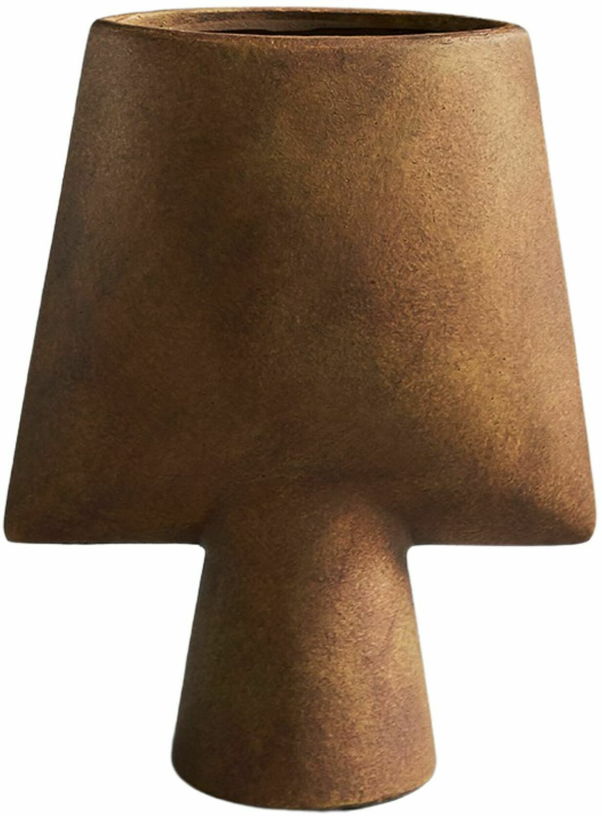 Vase en céramique ocre Square - 101 Copenhagen - The Cool Republic