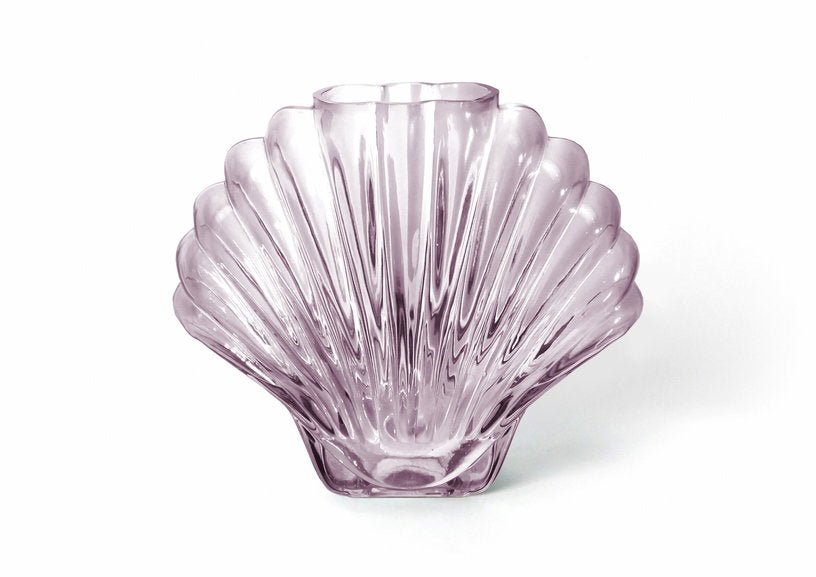 Vase en céramique rose 17 cm Seashell - DOIY - The Cool Republic