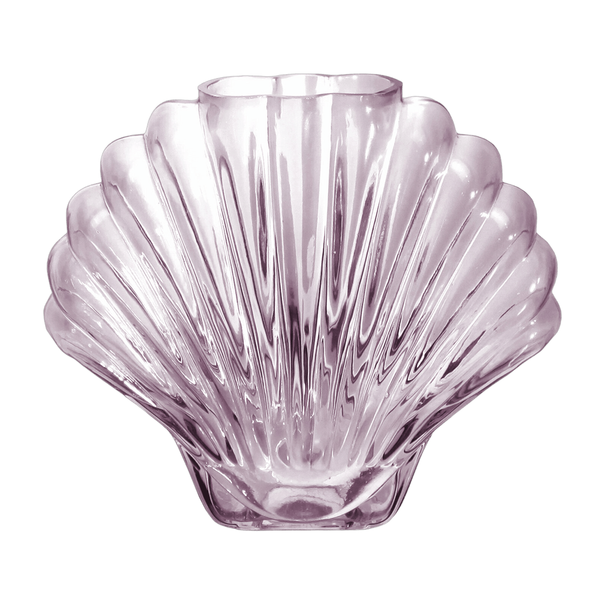 Vase en céramique rose 17 cm Seashell - DOIY - The Cool Republic