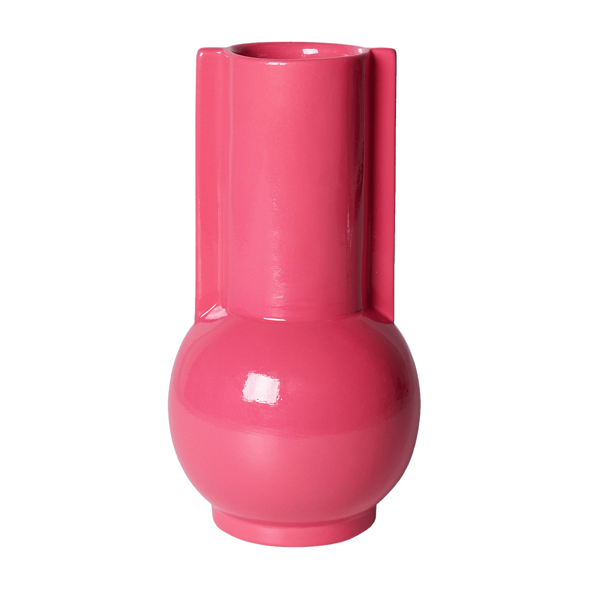 Vase en céramique rose vif - HKLIVING - The Cool Republic
