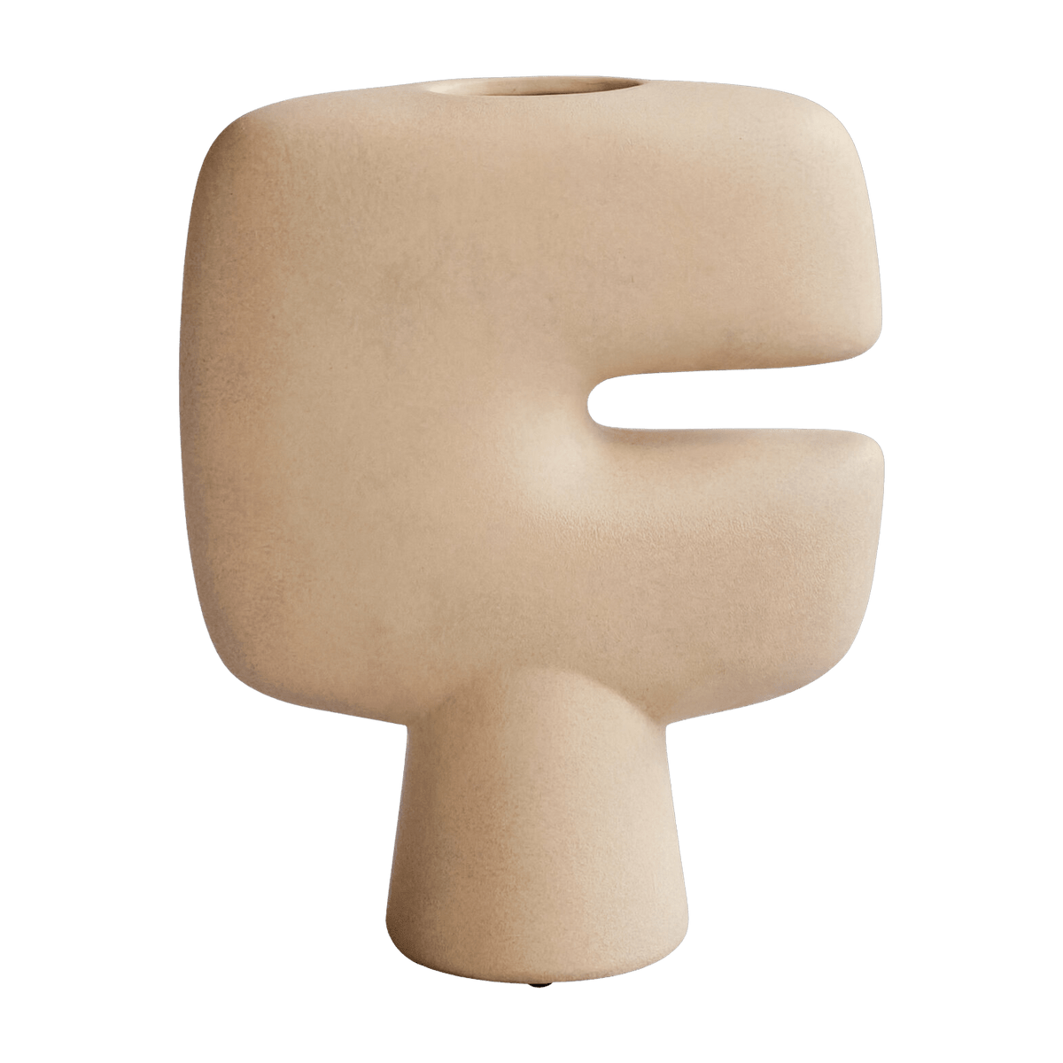 Vase en céramique sable mini Tribal - 101 Copenhagen - The Cool Republic