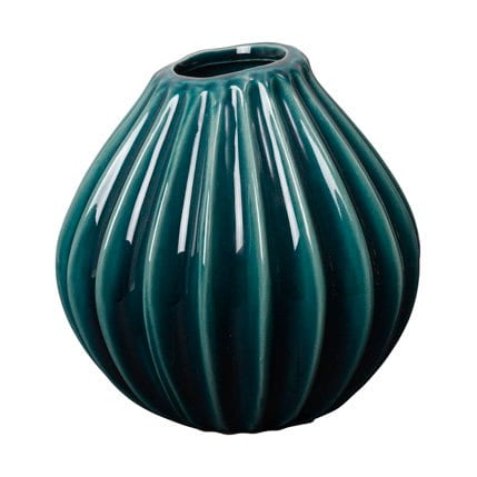 Vase en céramique turquoise 15cm Wide - Broste Copenhagen - The Cool Republic