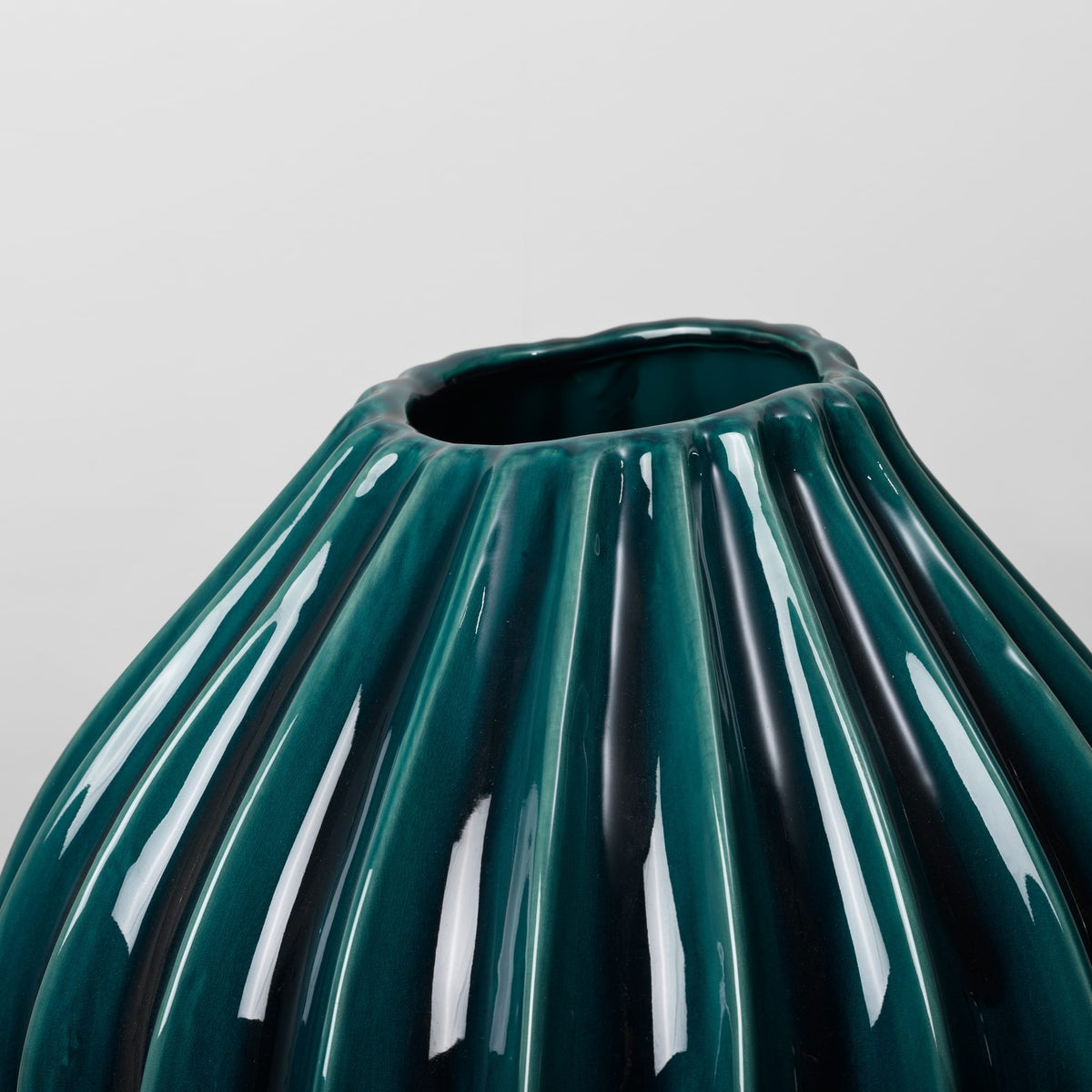 Vase en céramique turquoise 40cm Wide - Broste Copenhagen — vue 4