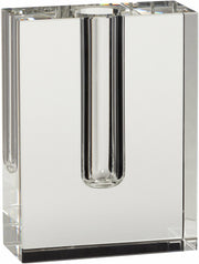 Vase en cristal transparent Block - Hübsch - The Cool Republic