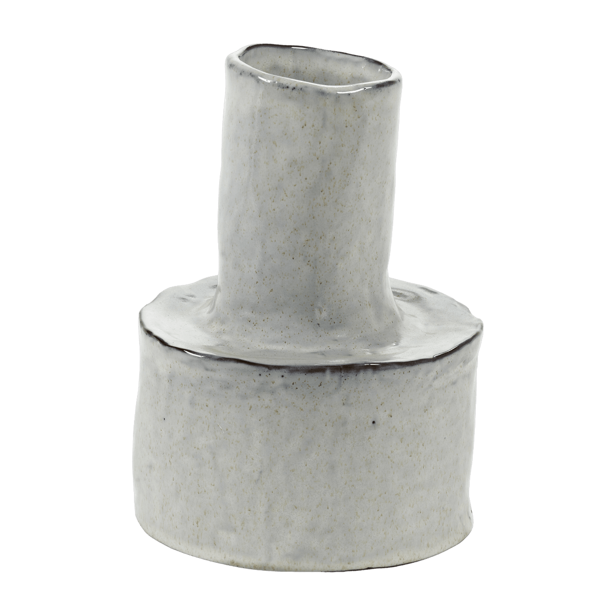 Vase en grès blanc 19 cm Héléna - Serax - The Cool Republic