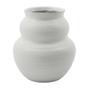 Vase 19 cm white stoneware Juno - House Doctor - The Cool Republic