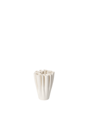 Vase en grès blanc 8 x 11 cm Dedali - Ferm living - The Cool Republic