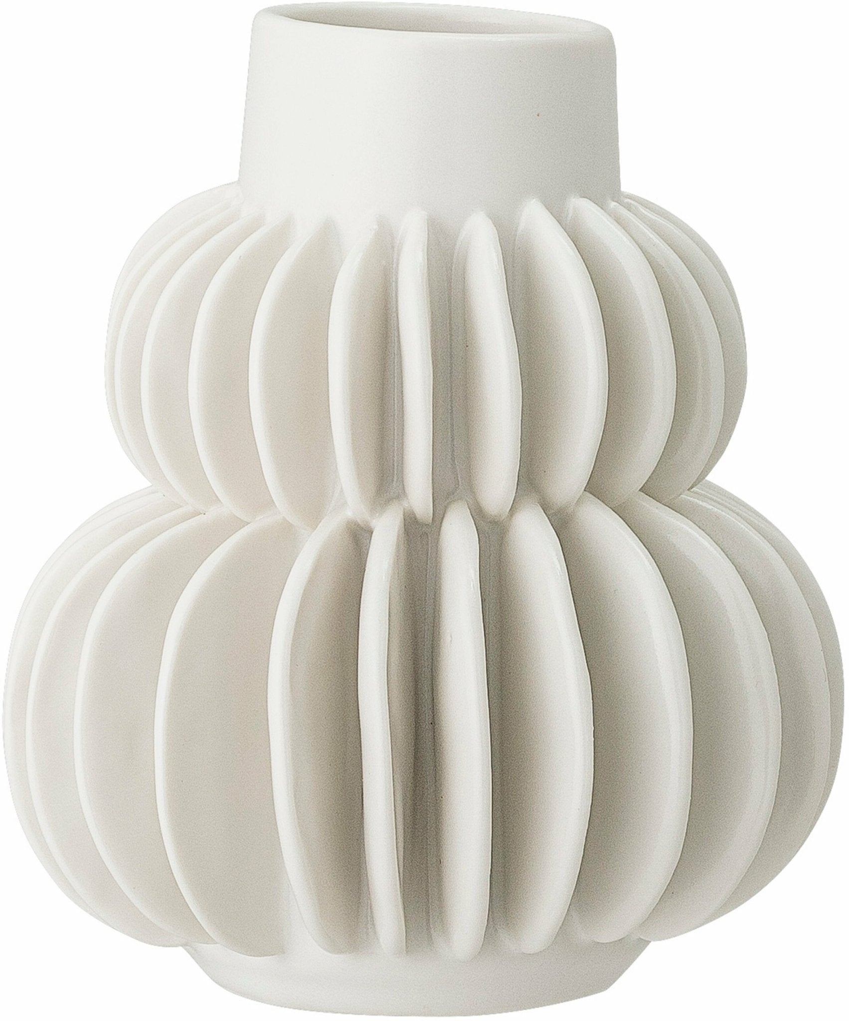 Vase en grès blanc Halfdan - Bloomingville - The Cool Republic
