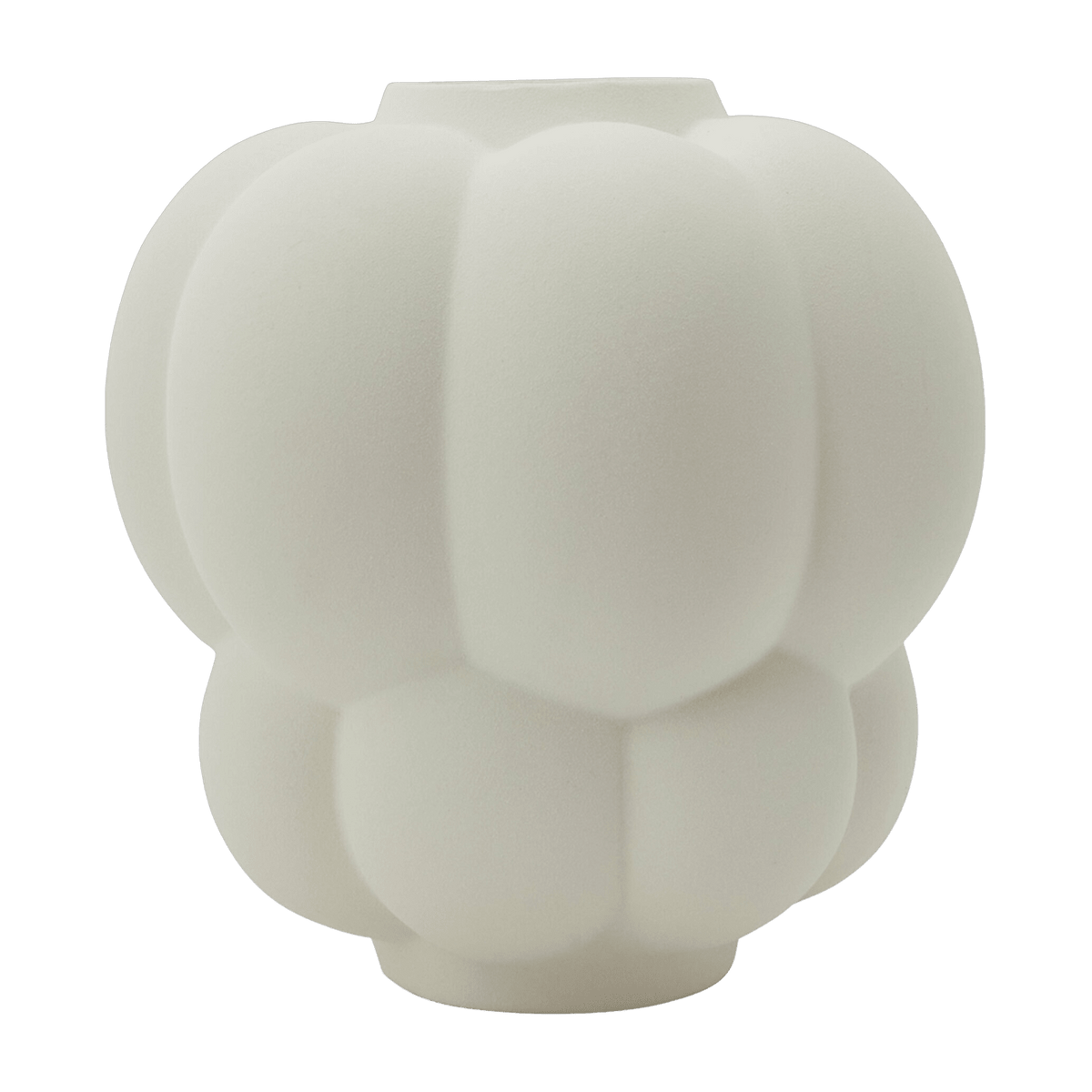 Vase en grès crème 28 x 26 cm Uva M - AYTM - The Cool Republic