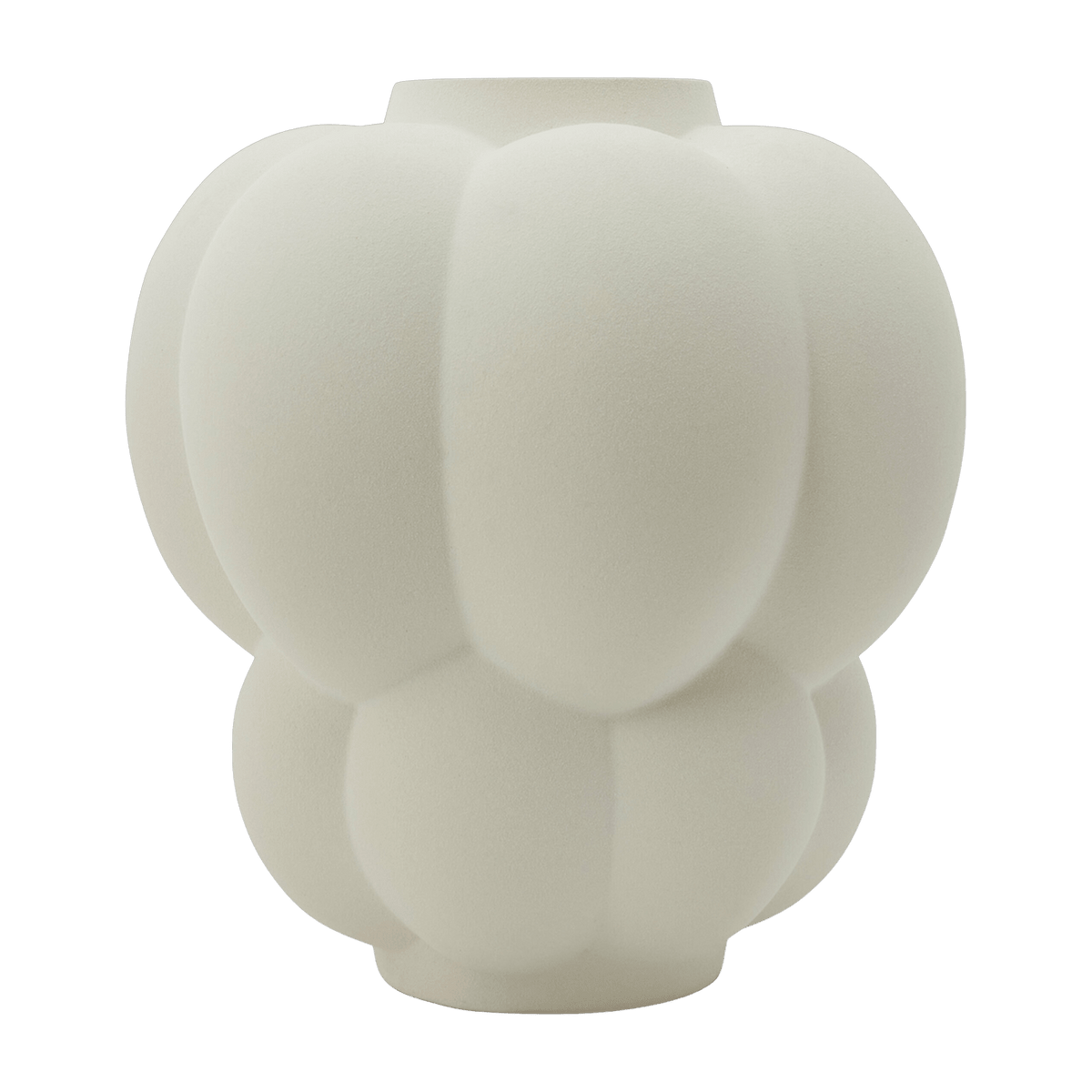 Vase en grès crème 35 x 32 cm Uva L - AYTM - The Cool Republic