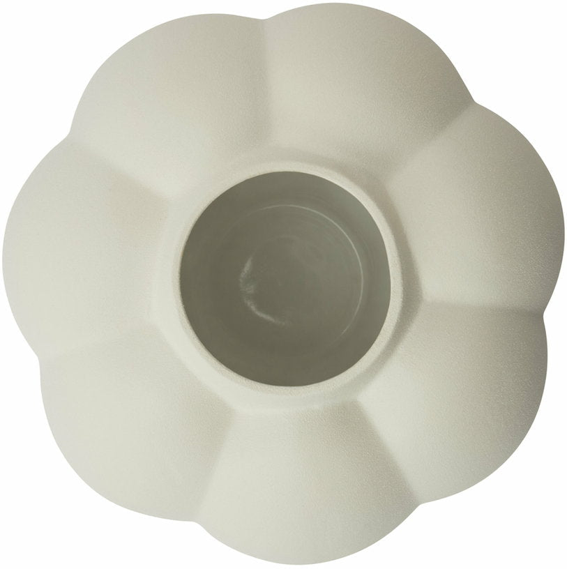Vase en grès crème 35 x 32 cm Uva L - AYTM - The Cool Republic