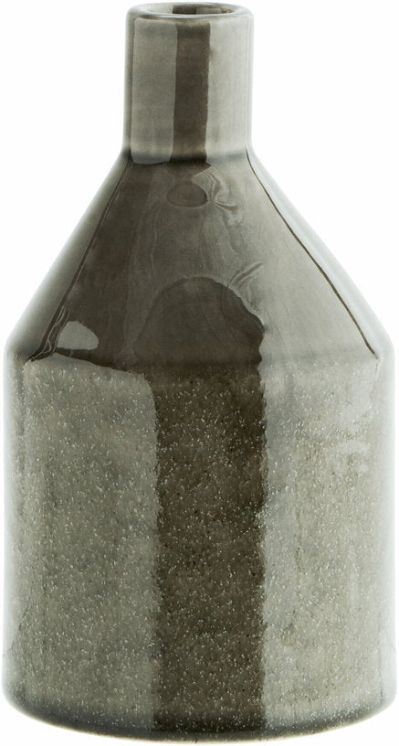 Vase en grès gris 8,5 x 15 cm - Madam Stoltz - The Cool Republic