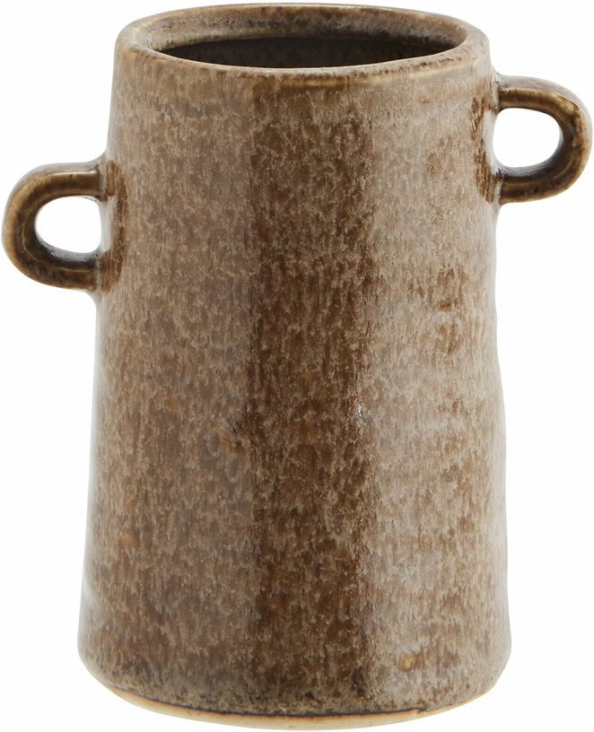 Vase en grès marron 8 x 12 cm - Madam Stoltz - The Cool Republic