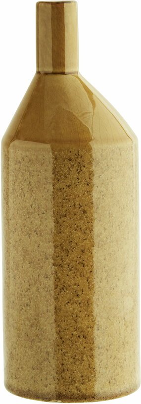 Vase en grès moutarde 9 x 26 cm - Madam Stoltz - The Cool Republic