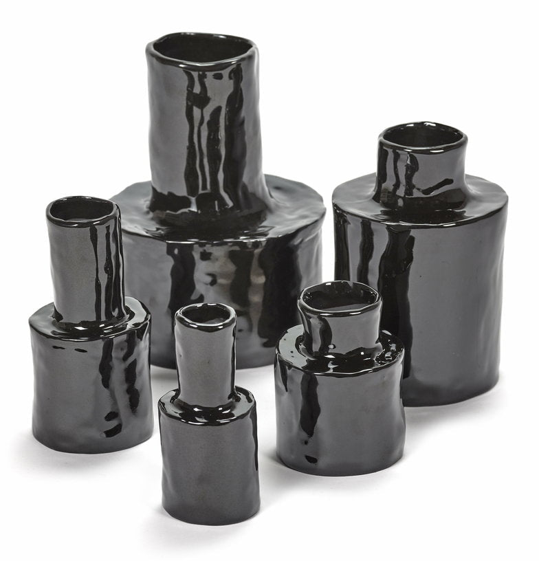 Vase en grès noir 11 cm Héléna - Serax - The Cool Republic