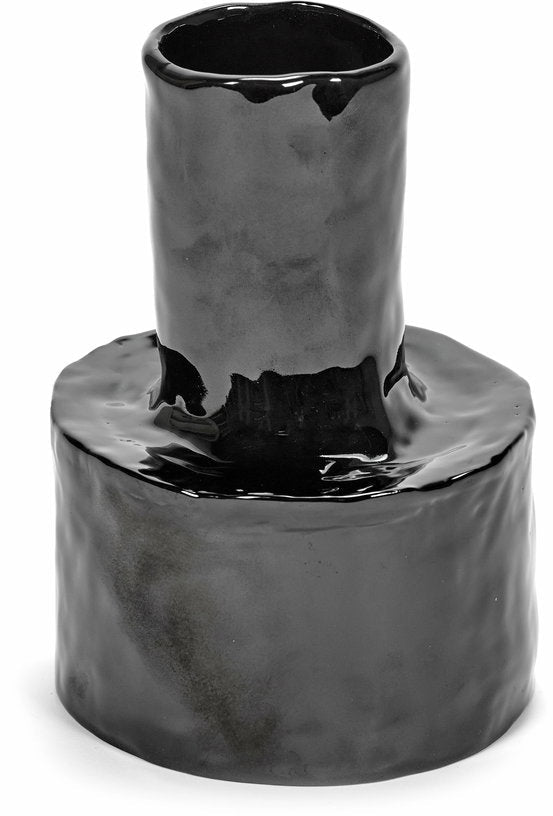 Vase en grès noir 19 cm Héléna - Serax - The Cool Republic