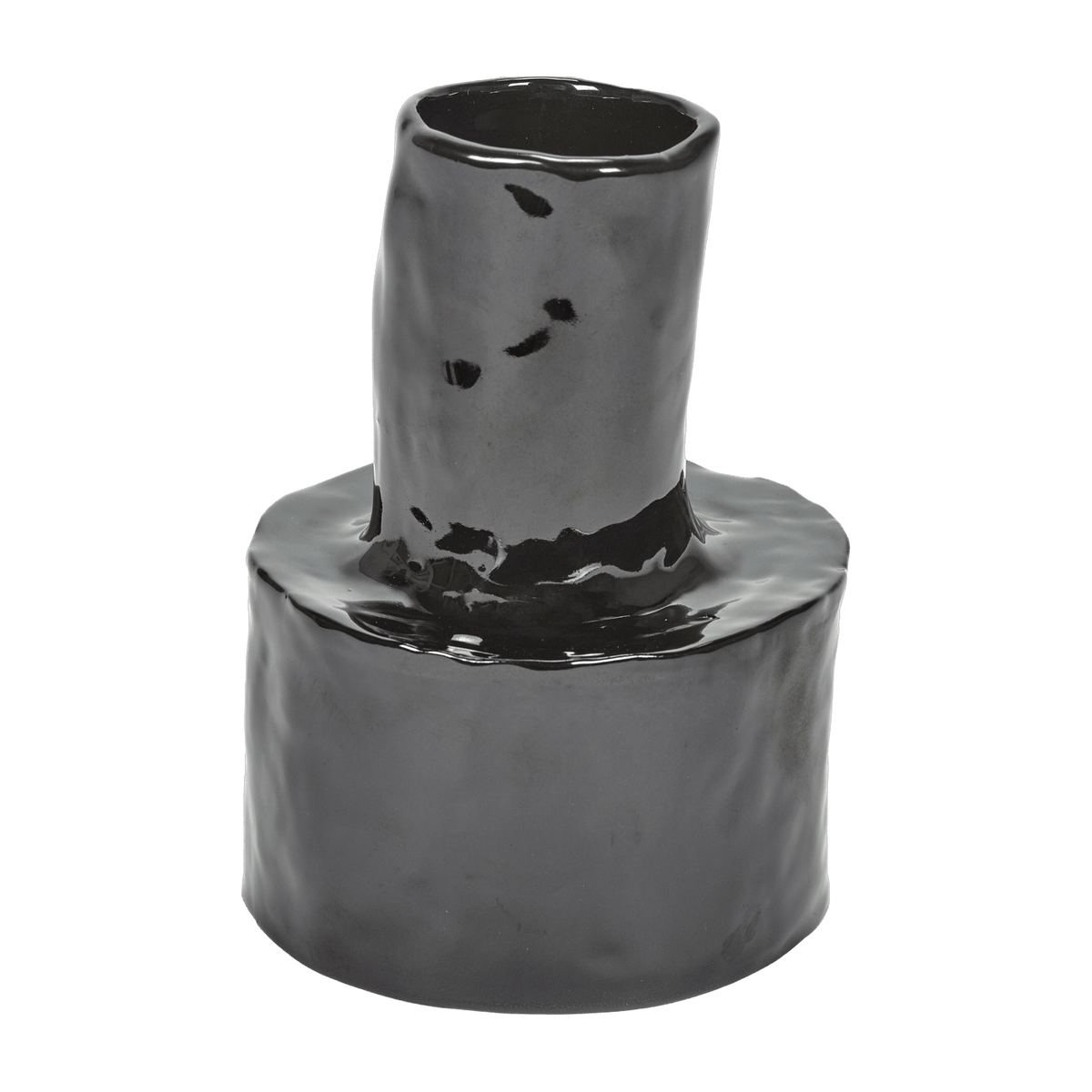 Vase en grès noir 19 cm Héléna - Serax - The Cool Republic