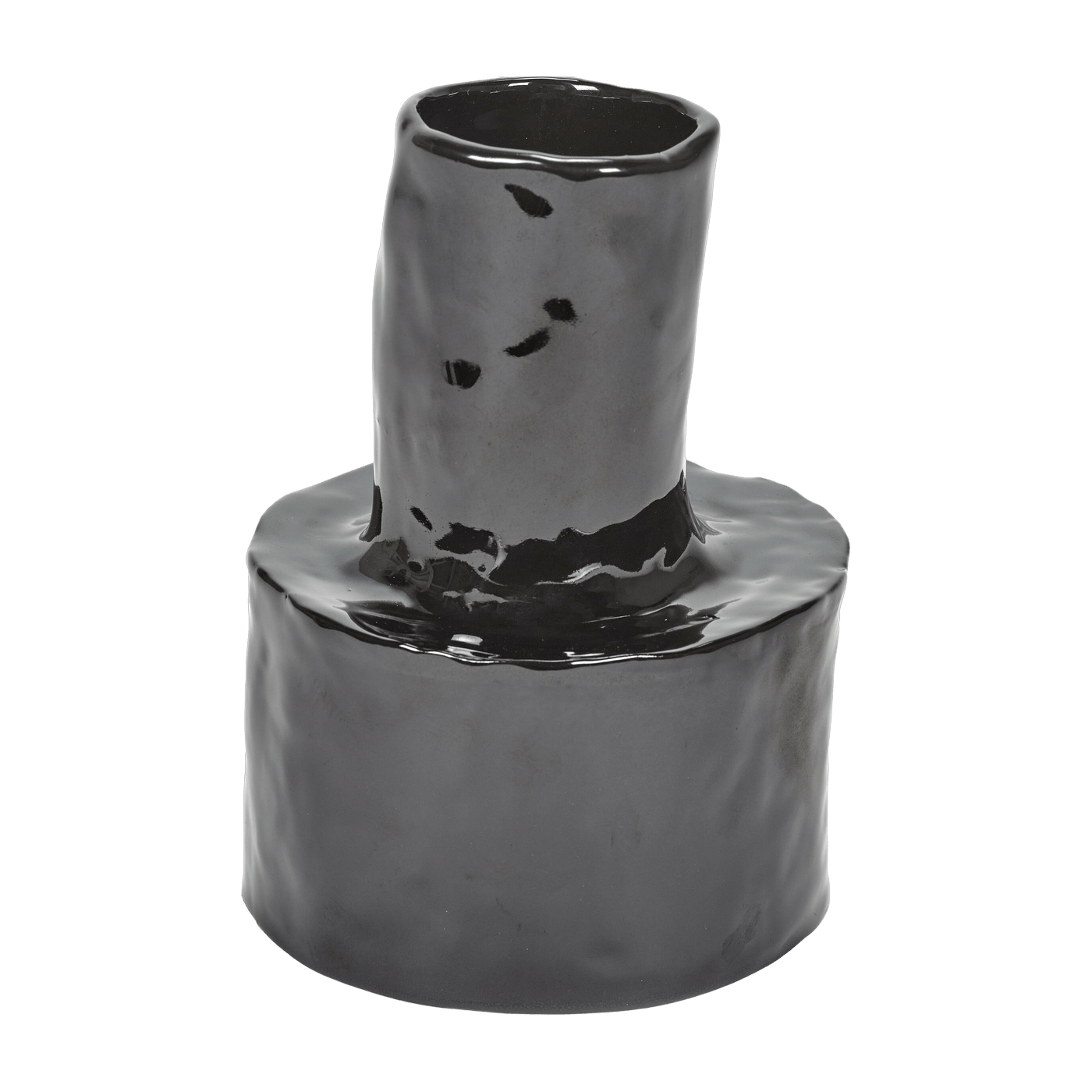 Vase en grès noir 19 cm Héléna - Serax - The Cool Republic