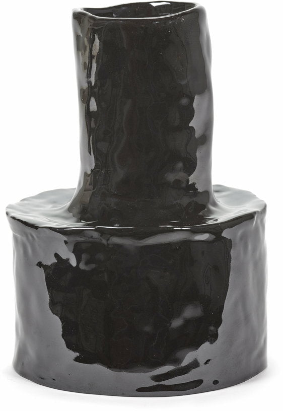 Vase en grès noir 19 cm Héléna - Serax - The Cool Republic