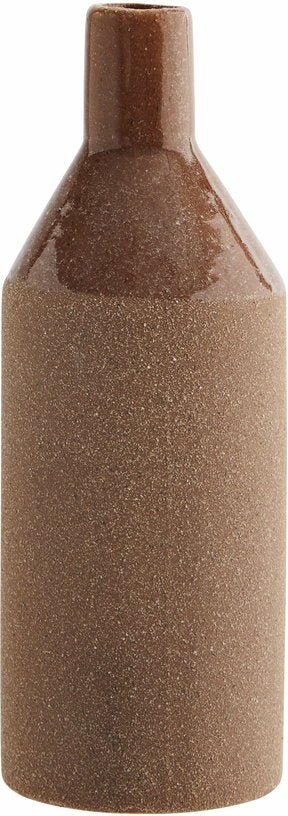 Vase en grès terracotta 7 x 20 cm - Madam Stoltz - The Cool Republic