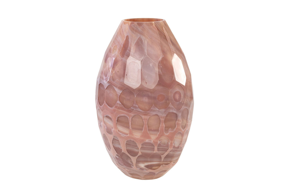 Vase en marbre rose 24x38,5cm - Versmissen - The Cool Republic