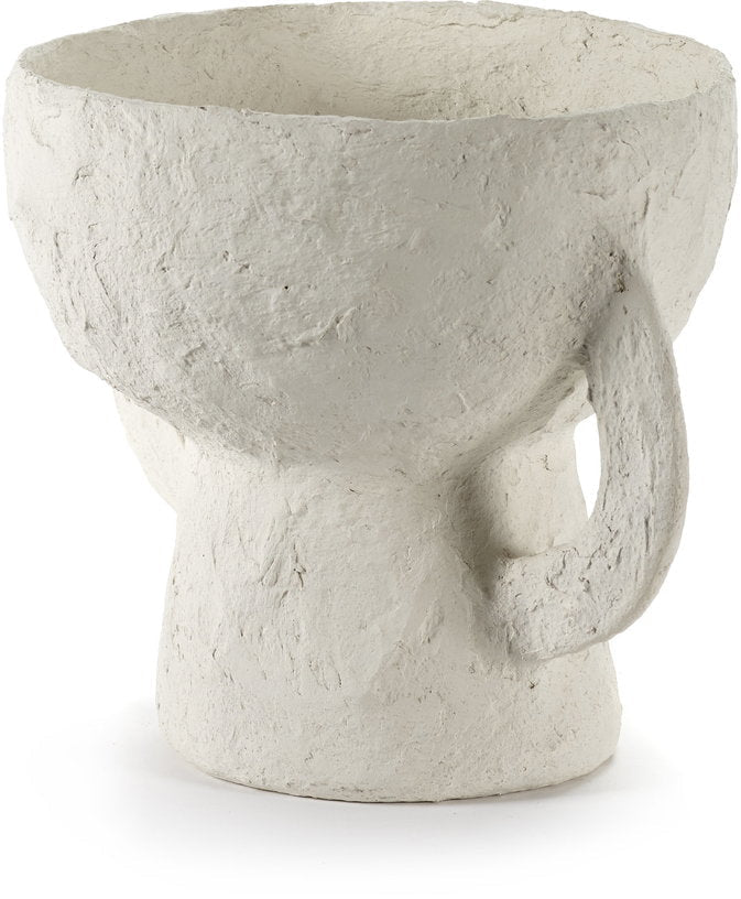 Vase en papier mâché blanc 23 cm Earth - Serax - The Cool Republic