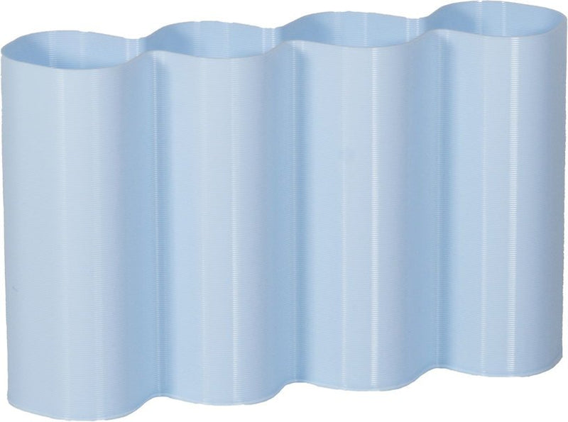 Vase en plastique recyclé bleu ciel 22x6x13cm Alvaro - WARREN ET LAETICIA - The Cool Republic
