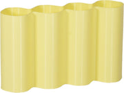Vase en plastique recyclé jaune pastel 22x6x13cm Alvaro - WARREN ET LAETICIA - The Cool Republic
