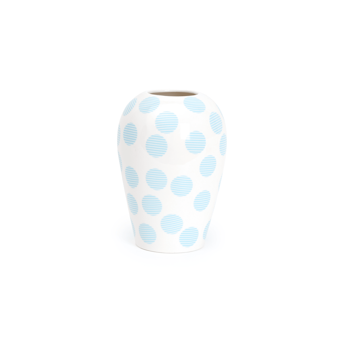 Vase en porcelaine avec couvercle bleu clair 17.2 x 41.6 cm Le Canopie Kiki - Seletti - The Cool Republic