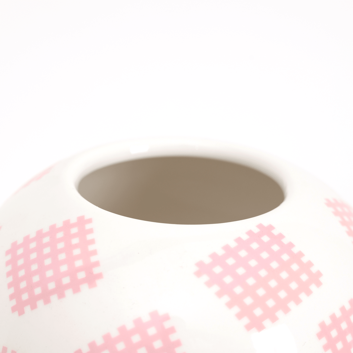 Vase en porcelaine avec couvercle rose 17.2 x 41.6 cm Le Canopie Luna - Seletti - The Cool Republic