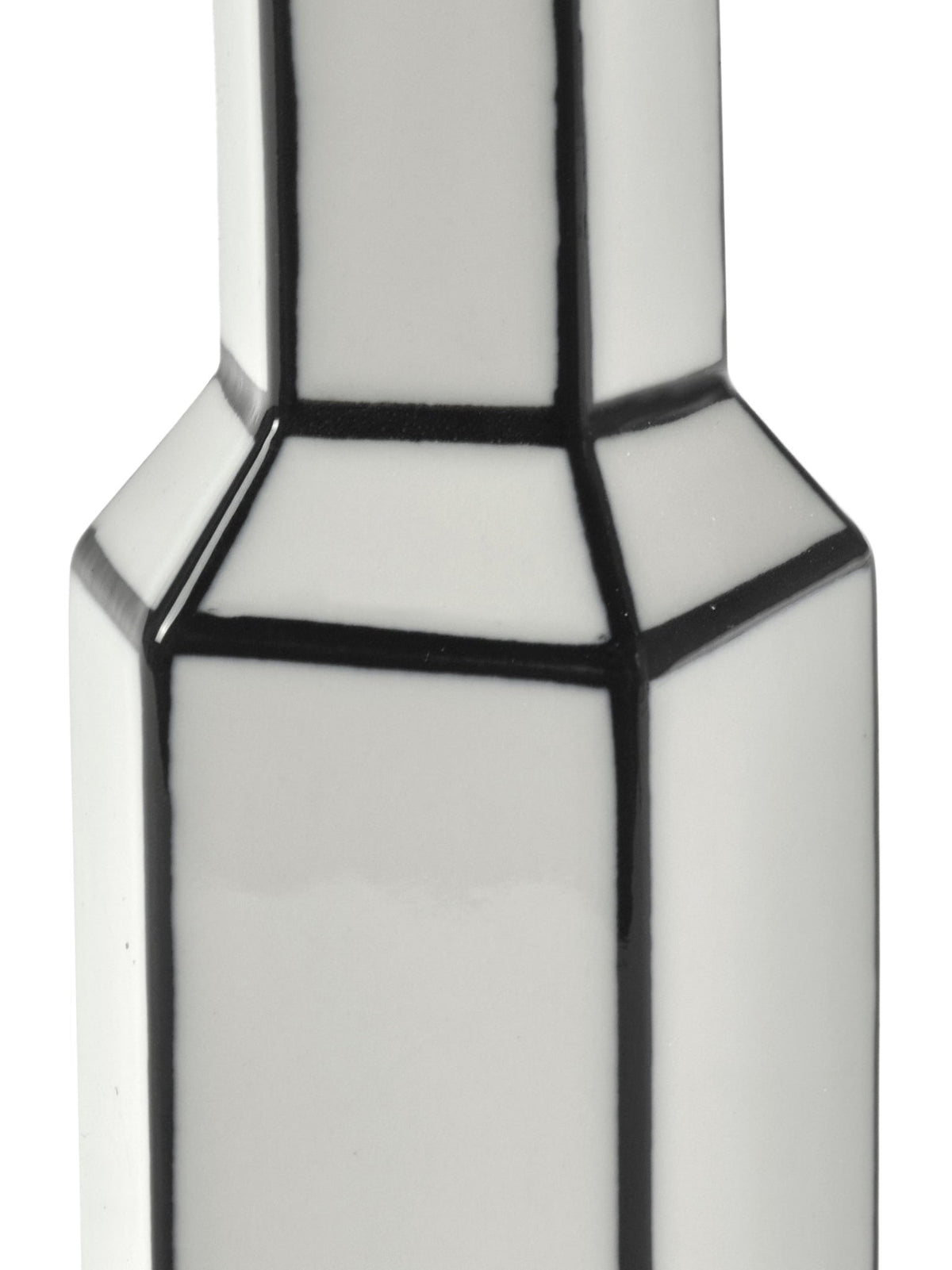 Vase en porcelaine blanc et noir 4,8x13,8cm Carte Blanche - Serax - The Cool Republic