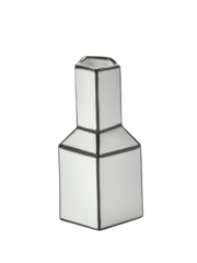 Vase en porcelaine blanc et noir 6,3x12cm Carte Blanche - Serax