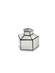 Vase en porcelaine blanc et noir 7,3x6,5cm S Carte Blanche - Serax - The Cool Republic