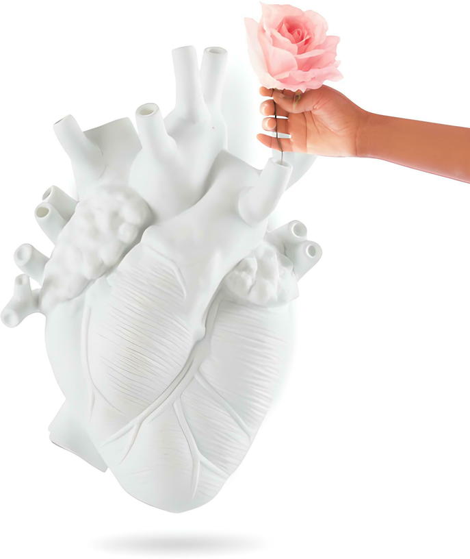 Vase en porcelaine blanc géant Love in Bloom - Seletti - The Cool Republic