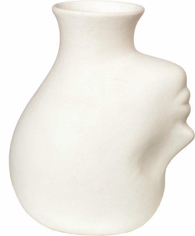 Vase en porcelaine blanc tête à l'envers - Pols Potten - The Cool Republic