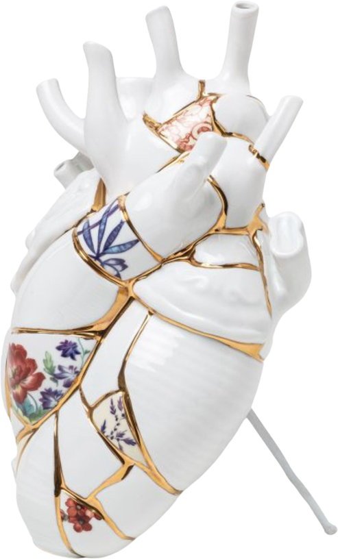 Vase en porcelaine Love in Bloom Kintsugi - Seletti - The Cool Republic